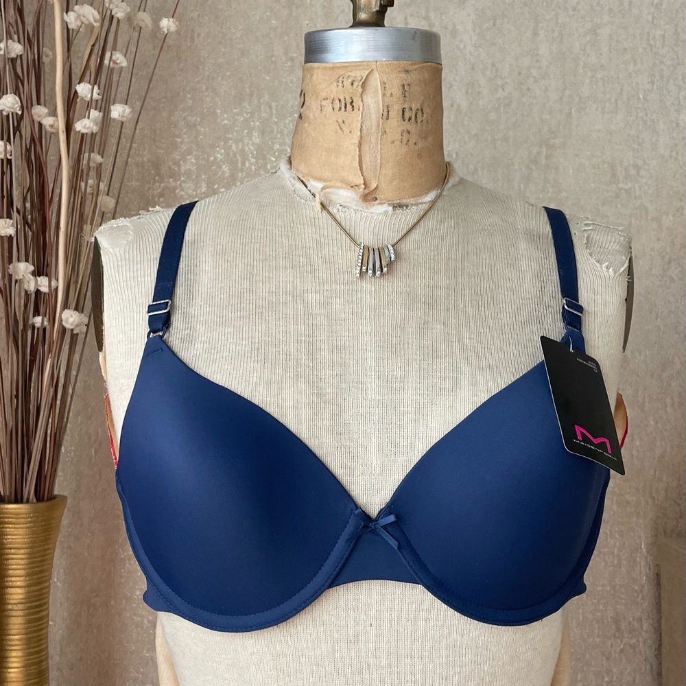 Maidenform t-short bra navy blue, size 36 C, new